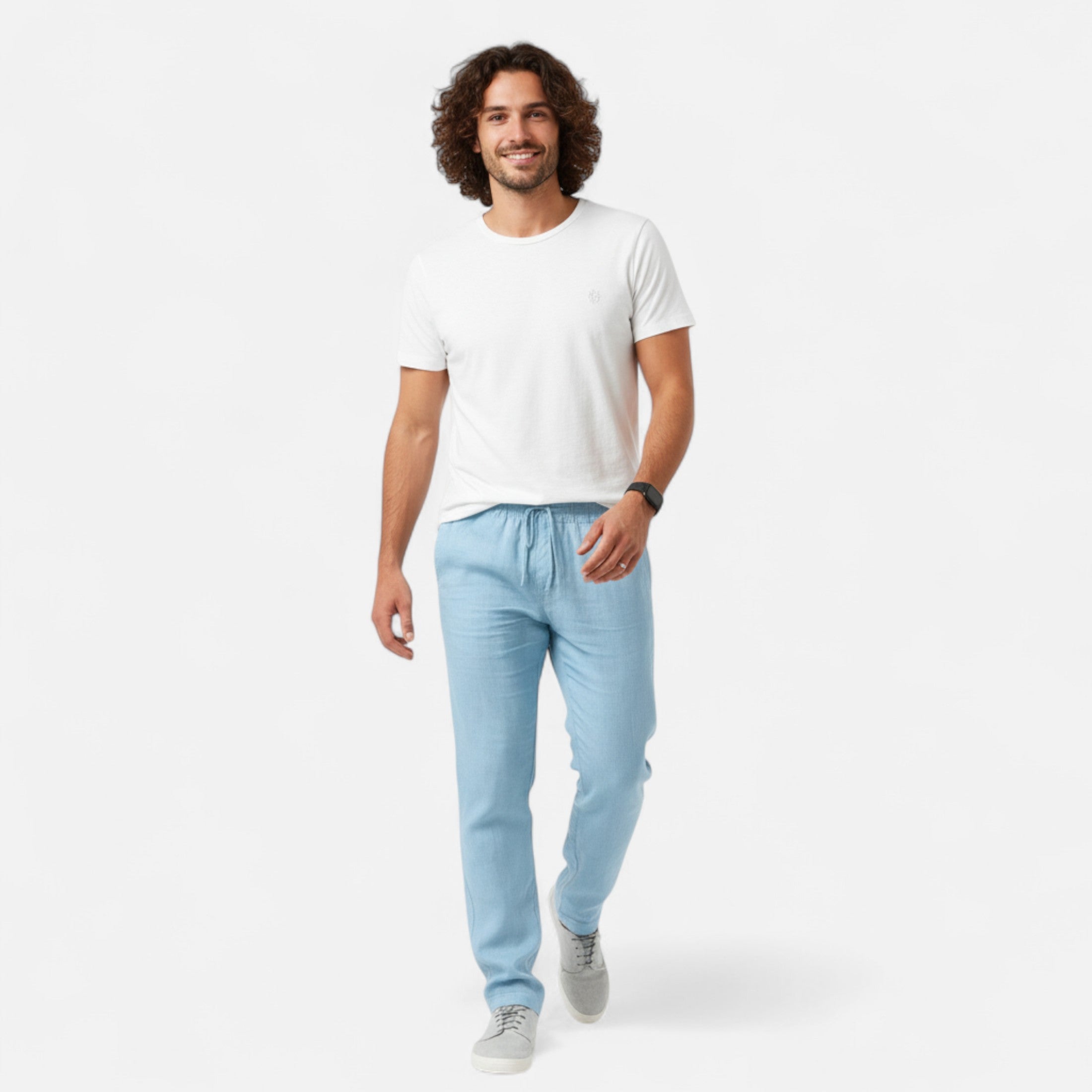 Loranziomode | Pantalon Homme Lin Coton Héritage