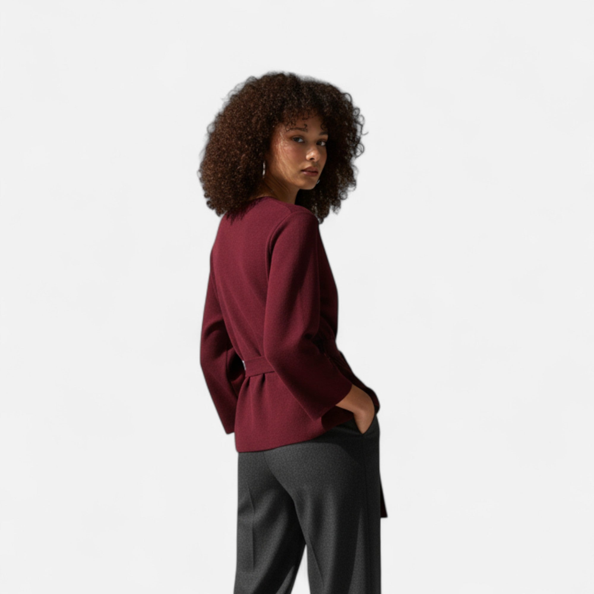 Loranziomode | Pull Femme Maille Ceinturé Élégant