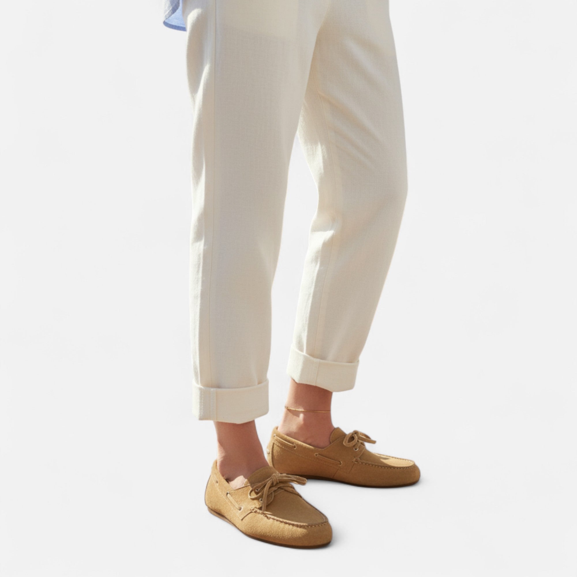 Loranziomode | Mocassins Femme Daim Élégance Classique