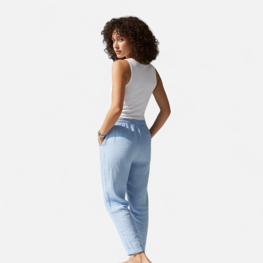Loranziomode | Pantalon Femme Été Taille Haute Élégant