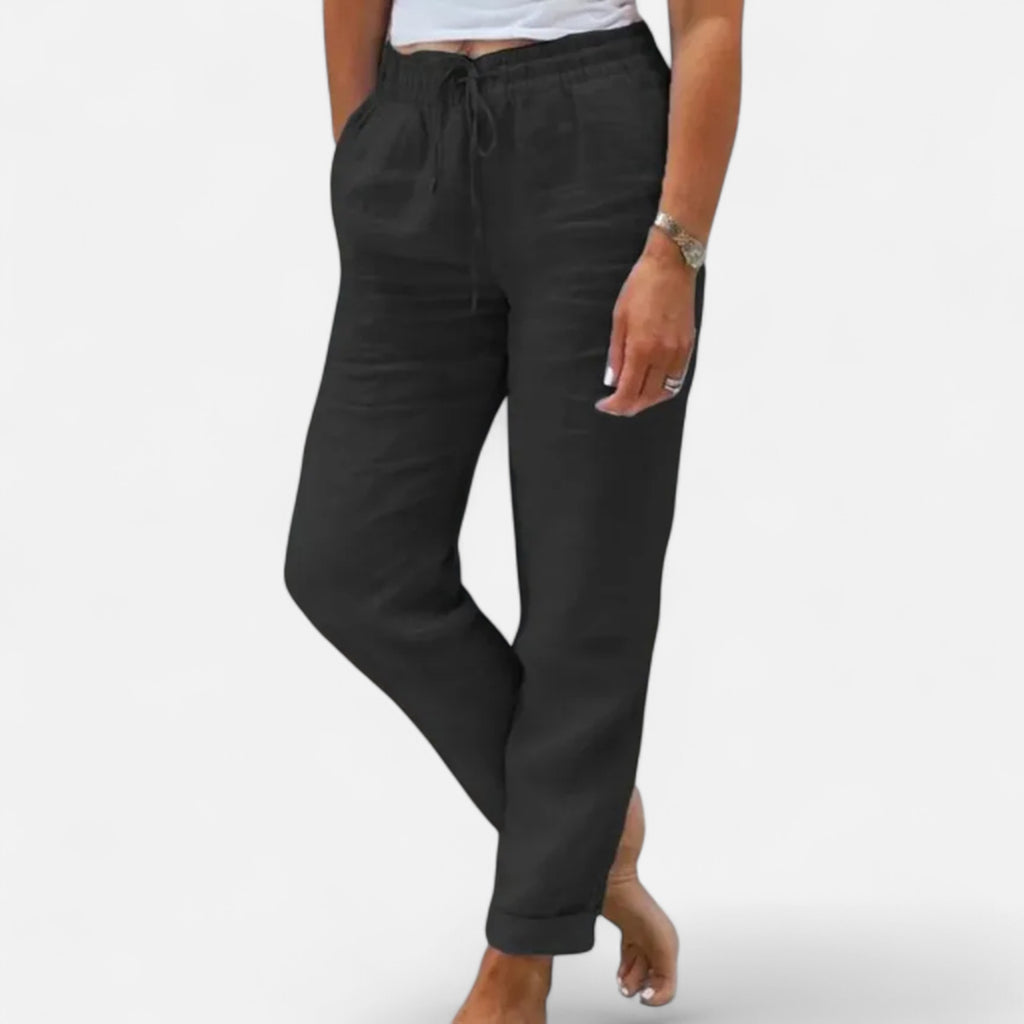 Loranziomode | Pantalon Femme Été Taille Haute Élégant