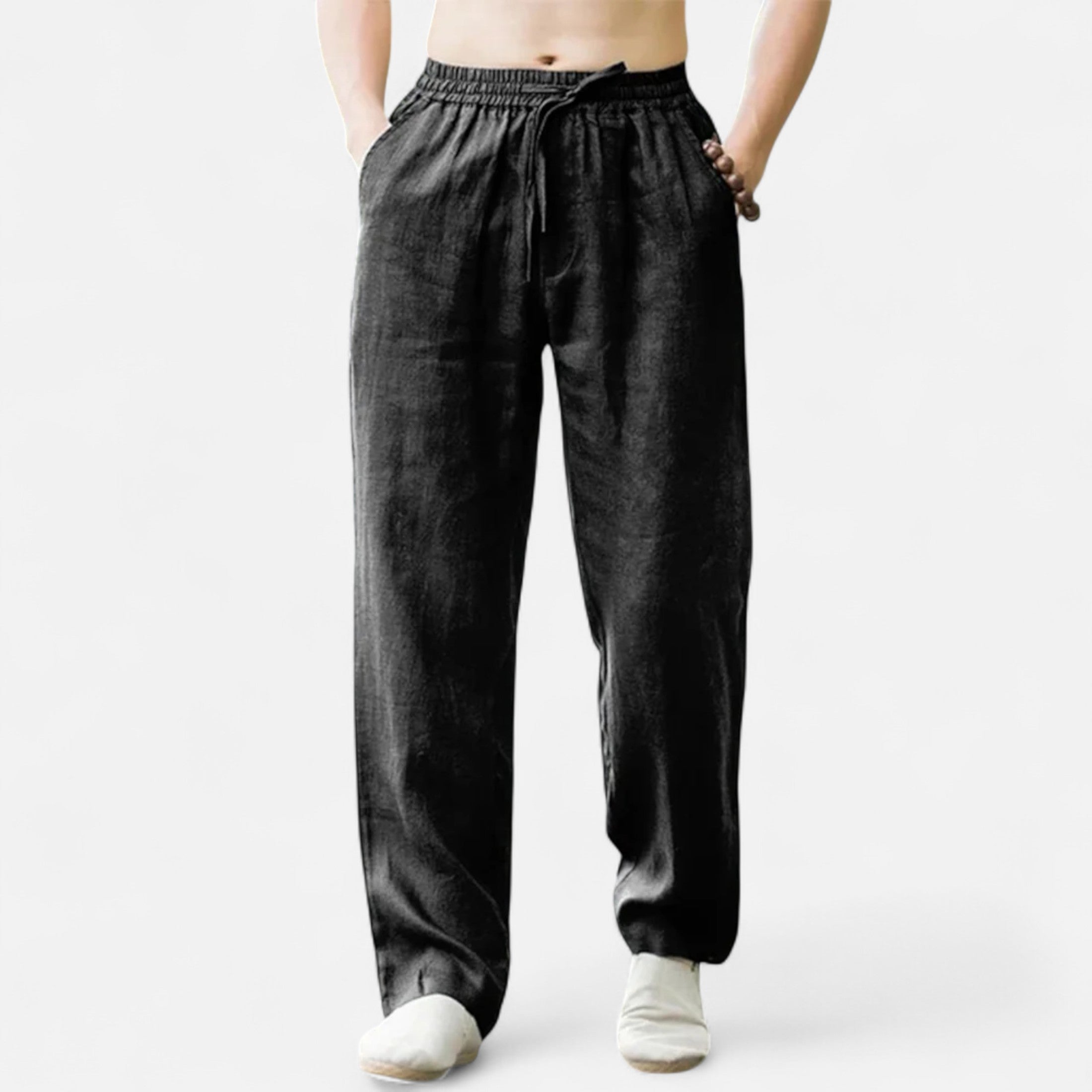 Loranziomode | Pantalon Homme Lin Coton Riviera
