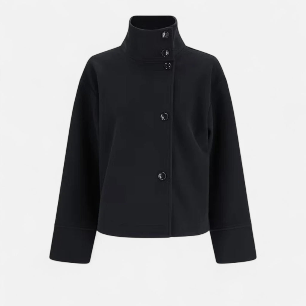 Loranziomode | Veste Femme en Laine – Col Montant Élégant