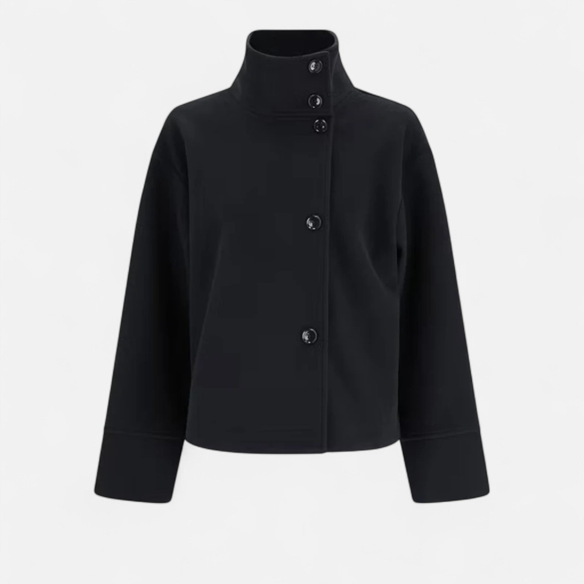 Loranziomode | Veste Femme en Laine – Col Montant Élégant