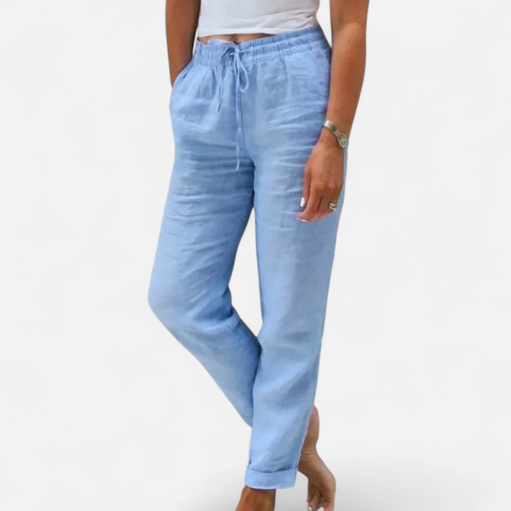 Loranziomode | Pantalon Femme Été Taille Haute Élégant