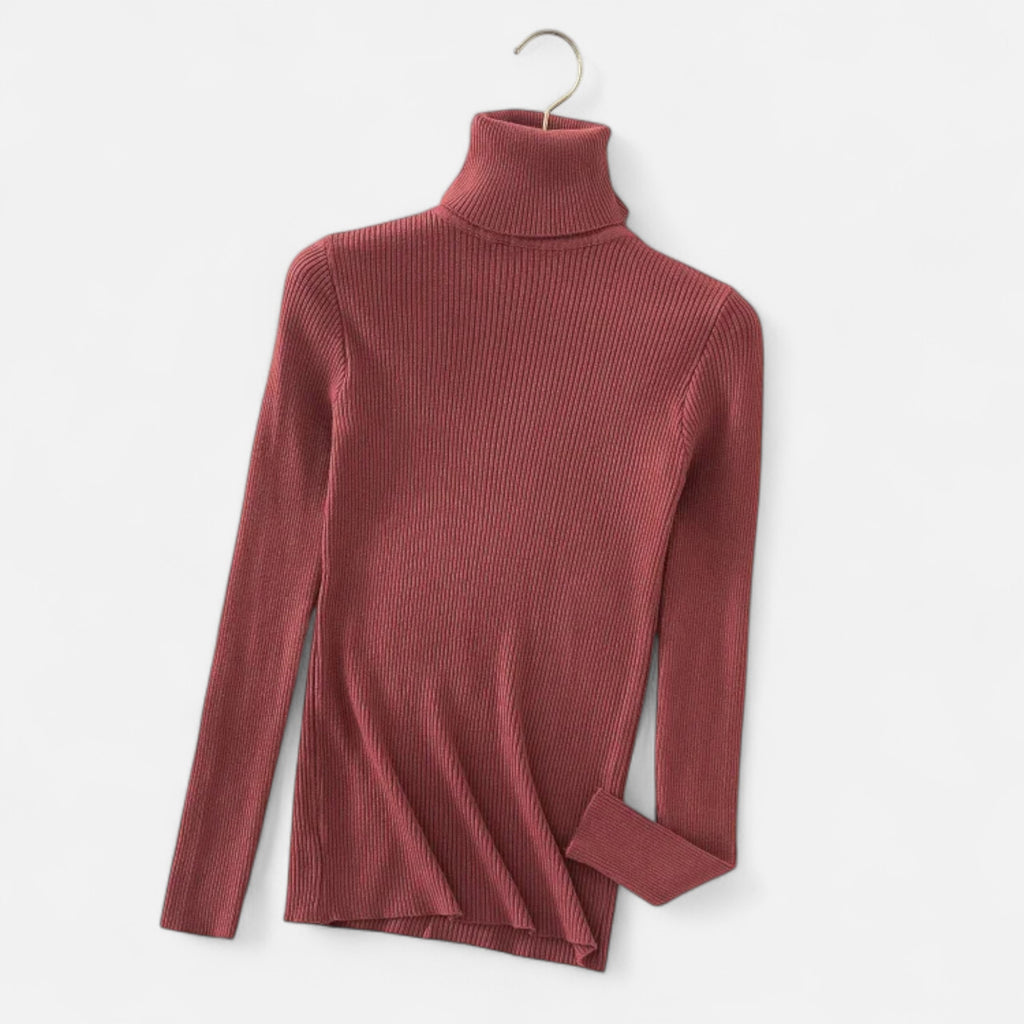 Loranziomode | Pull Femme Col Roulé Maille Fine