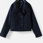 Loranziomode | Veste Femme en Laine – Col Montant Élégant