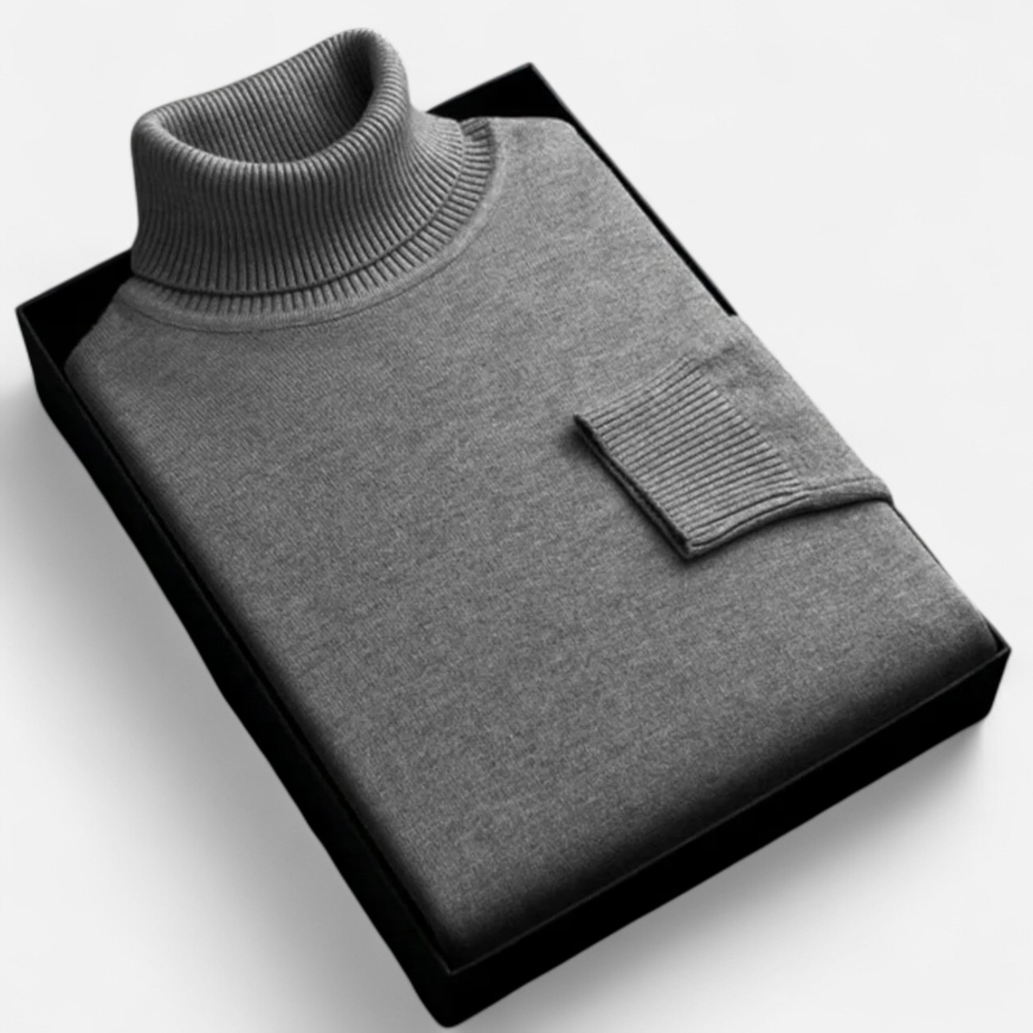 Loranziomode | Pull Homme Col Haut Maille Classique