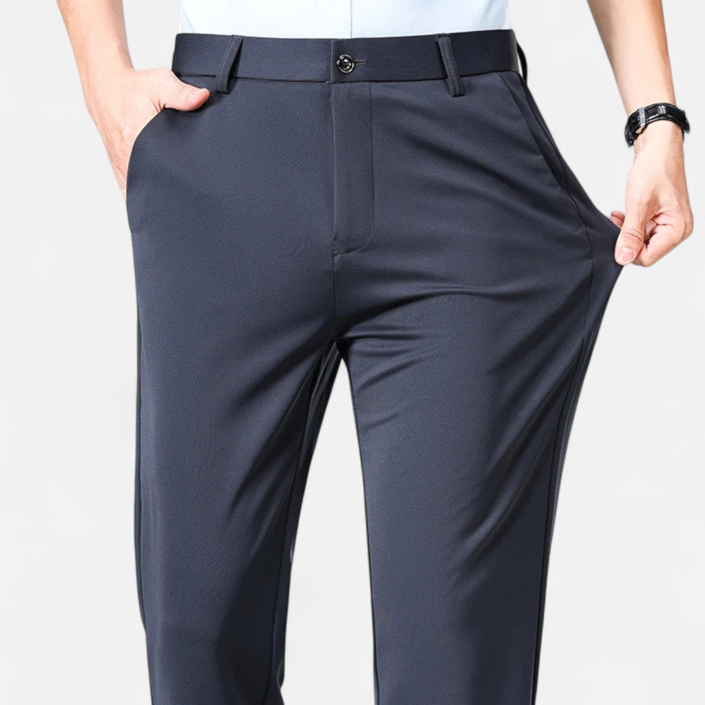 Loranziomode | Pantalon Homme Droit Business Élégance