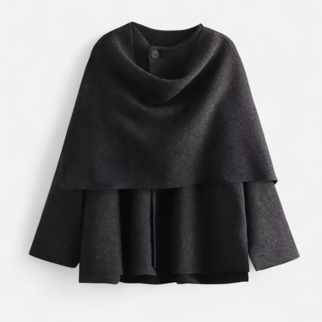 Loranziomode | Pull Manteau Femme Asymétrique Élégant