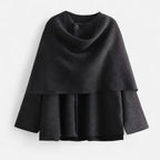 Loranziomode | Pull Manteau Femme Asymétrique Élégant