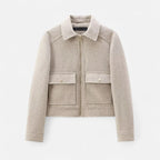 Loranziomode | Veste Femme en Laine – Élégance Bordeaux