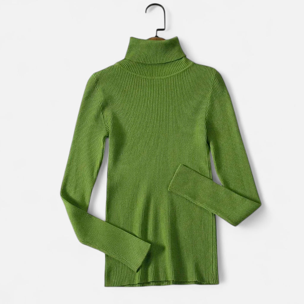 Loranziomode | Pull Femme Col Roulé Maille Fine