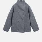 Loranziomode | Veste Femme en Laine – Col Montant Élégant