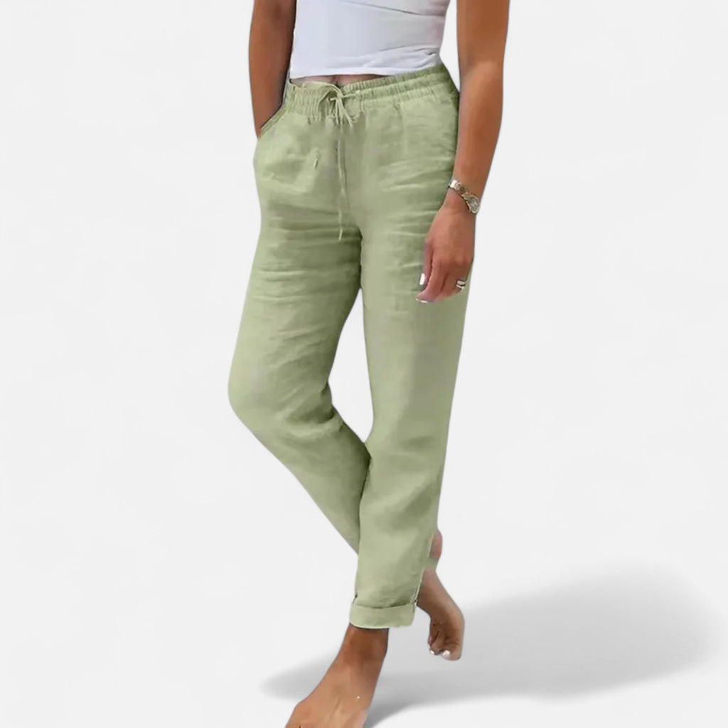 Loranziomode | Pantalon Femme Été Taille Haute Élégant