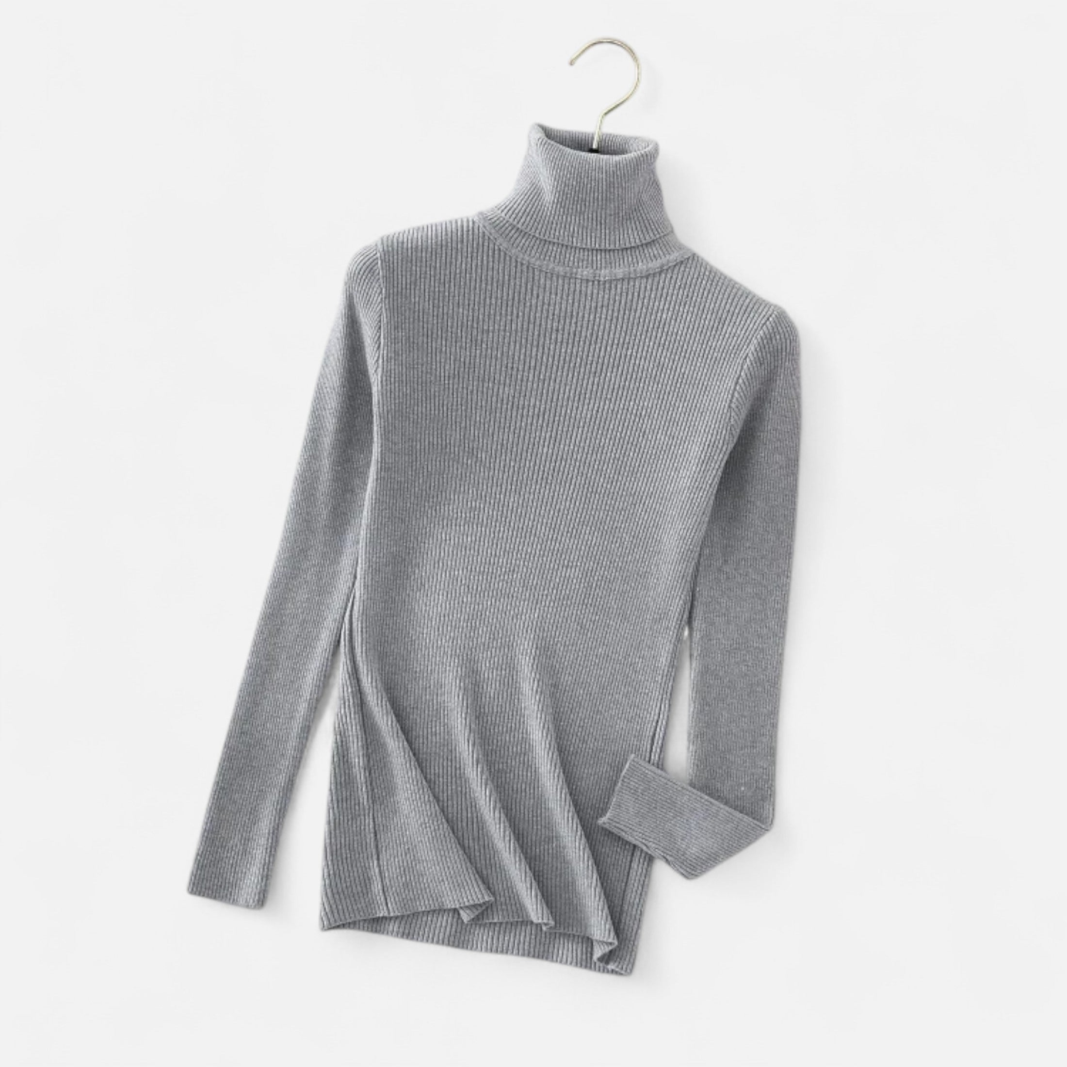 Loranziomode | Pull Femme Col Roulé Maille Fine