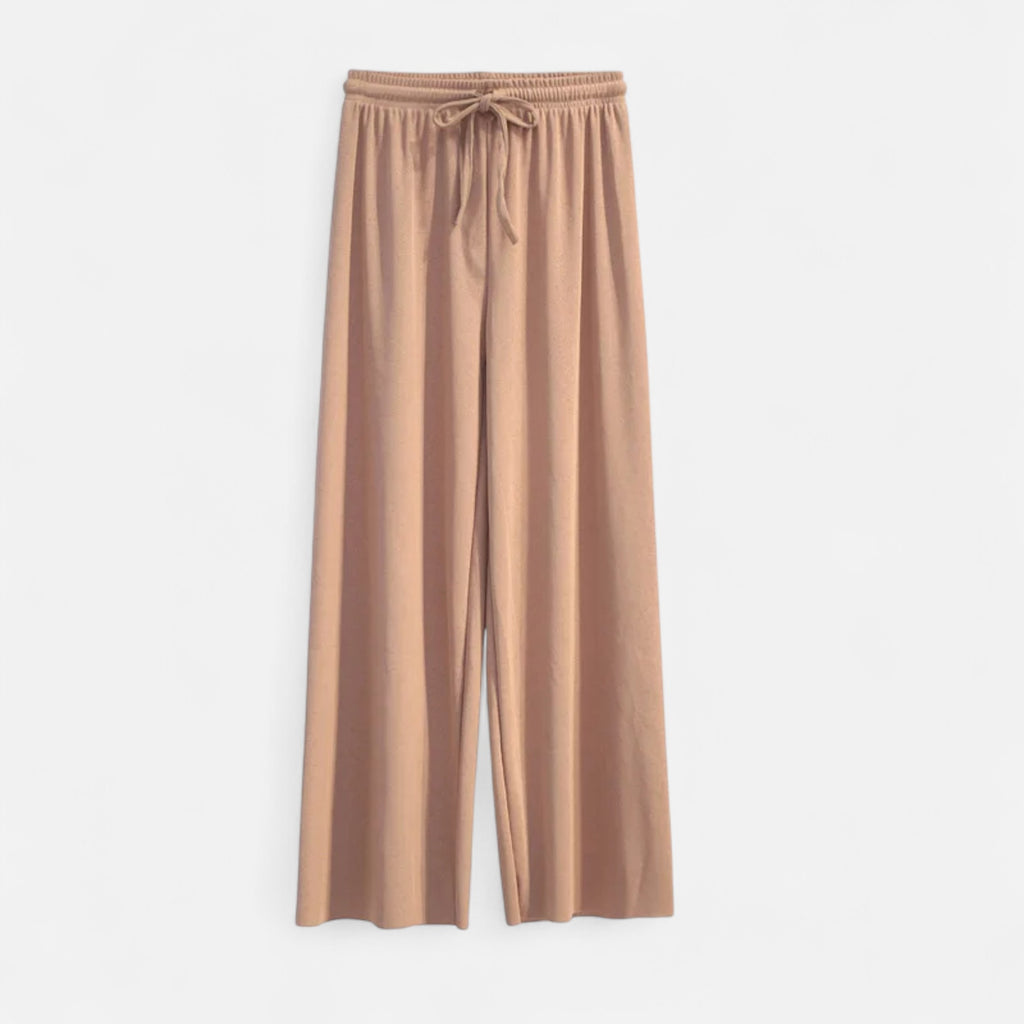 Loranziomode | Pantalon Femme Plissé Jambes Amples