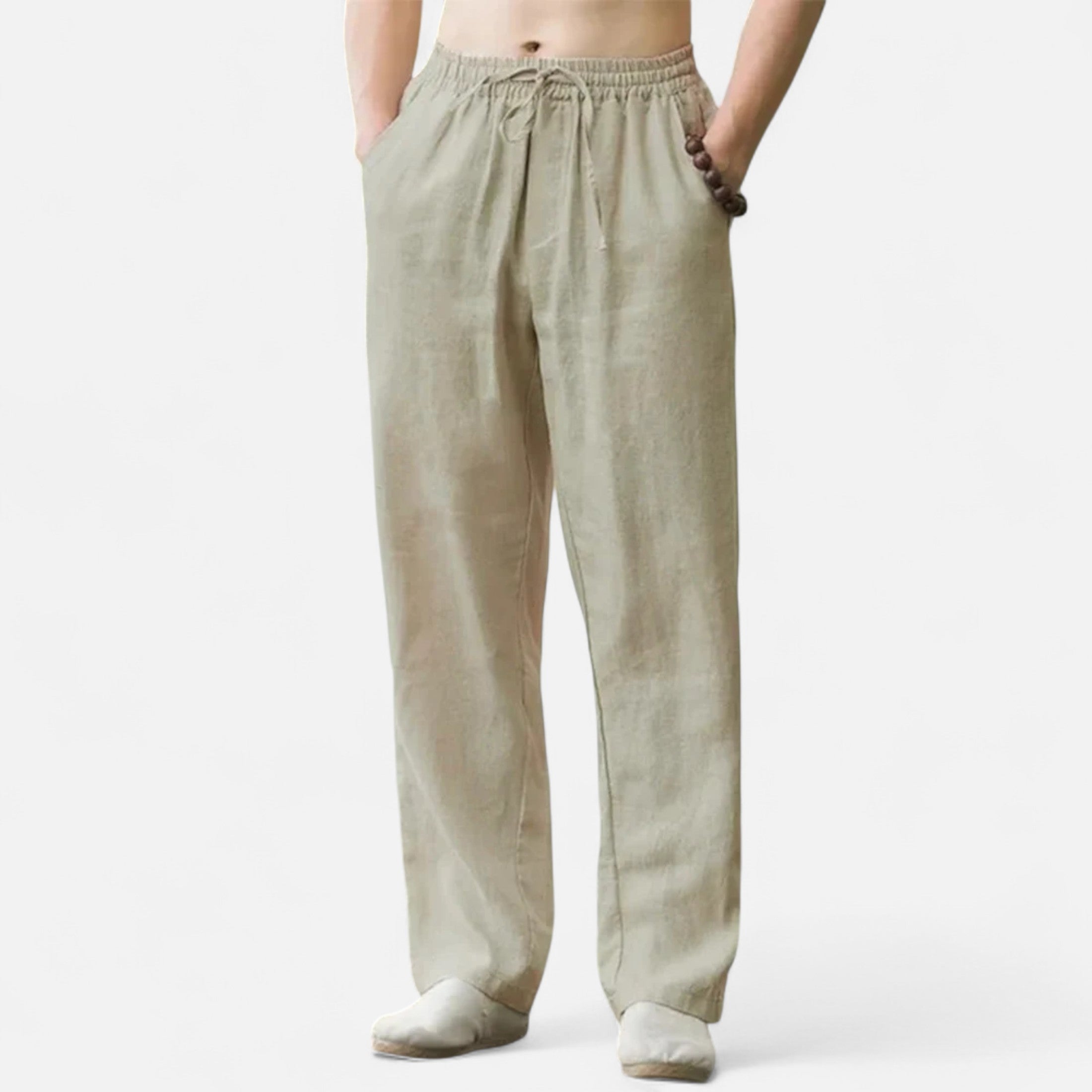 Loranziomode | Pantalon Homme Lin Coton Riviera