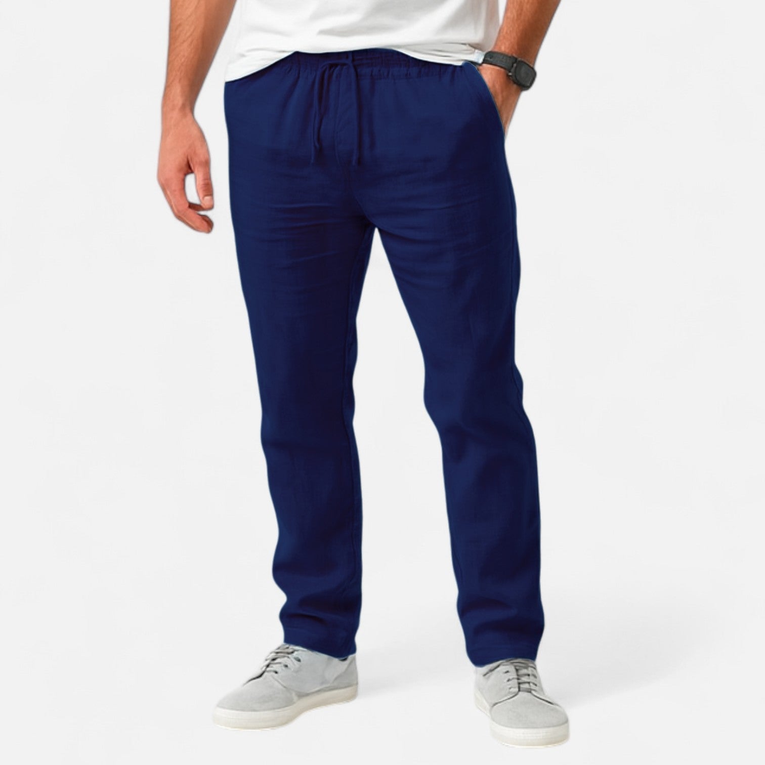 Loranziomode | Pantalon Homme Lin Coton Héritage