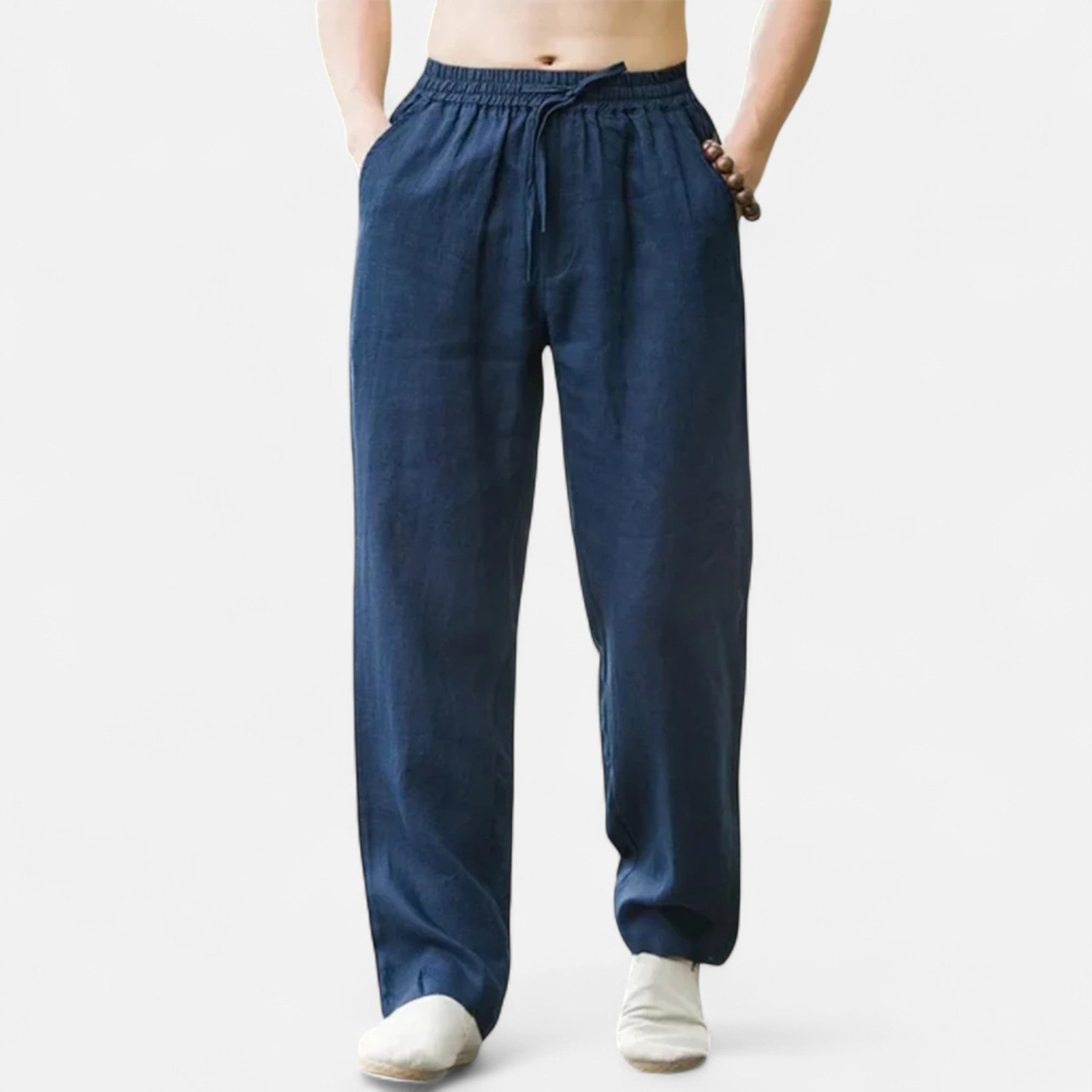 Loranziomode | Pantalon Homme Lin Coton Riviera