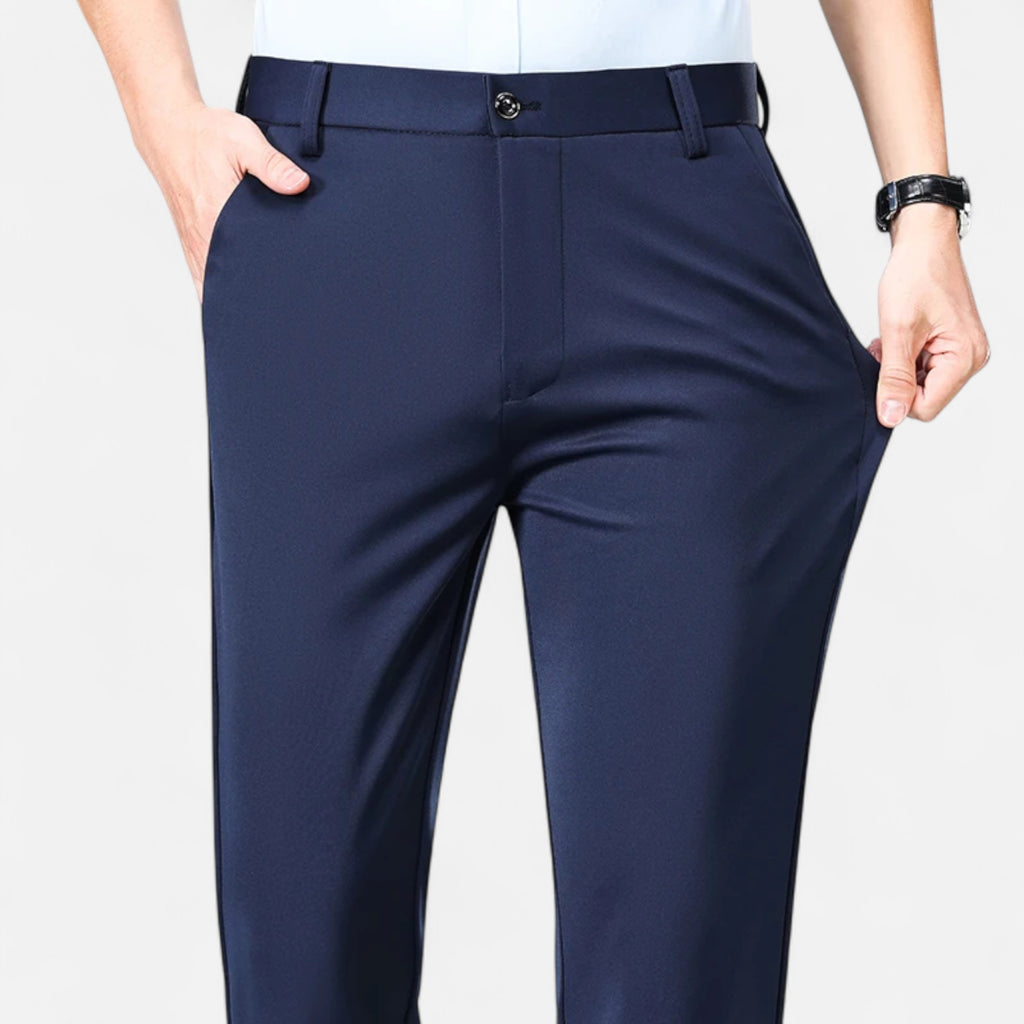 Loranziomode | Pantalon Homme Droit Business Élégance