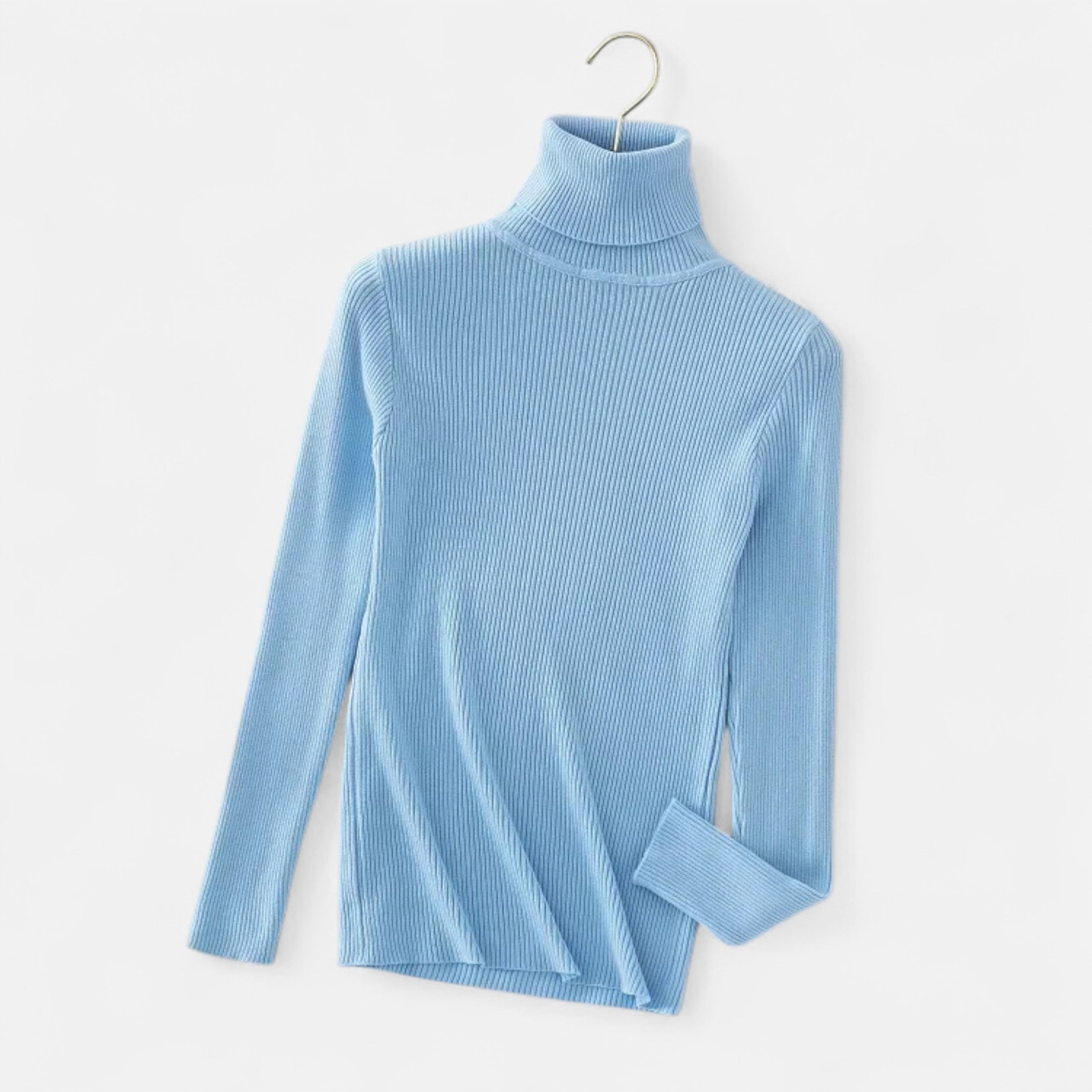 Loranziomode | Pull Femme Col Roulé Maille Fine