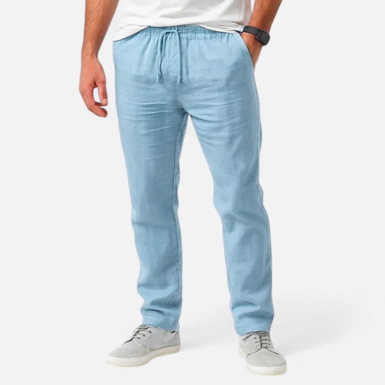 Loranziomode | Pantalon Homme Lin Coton Héritage
