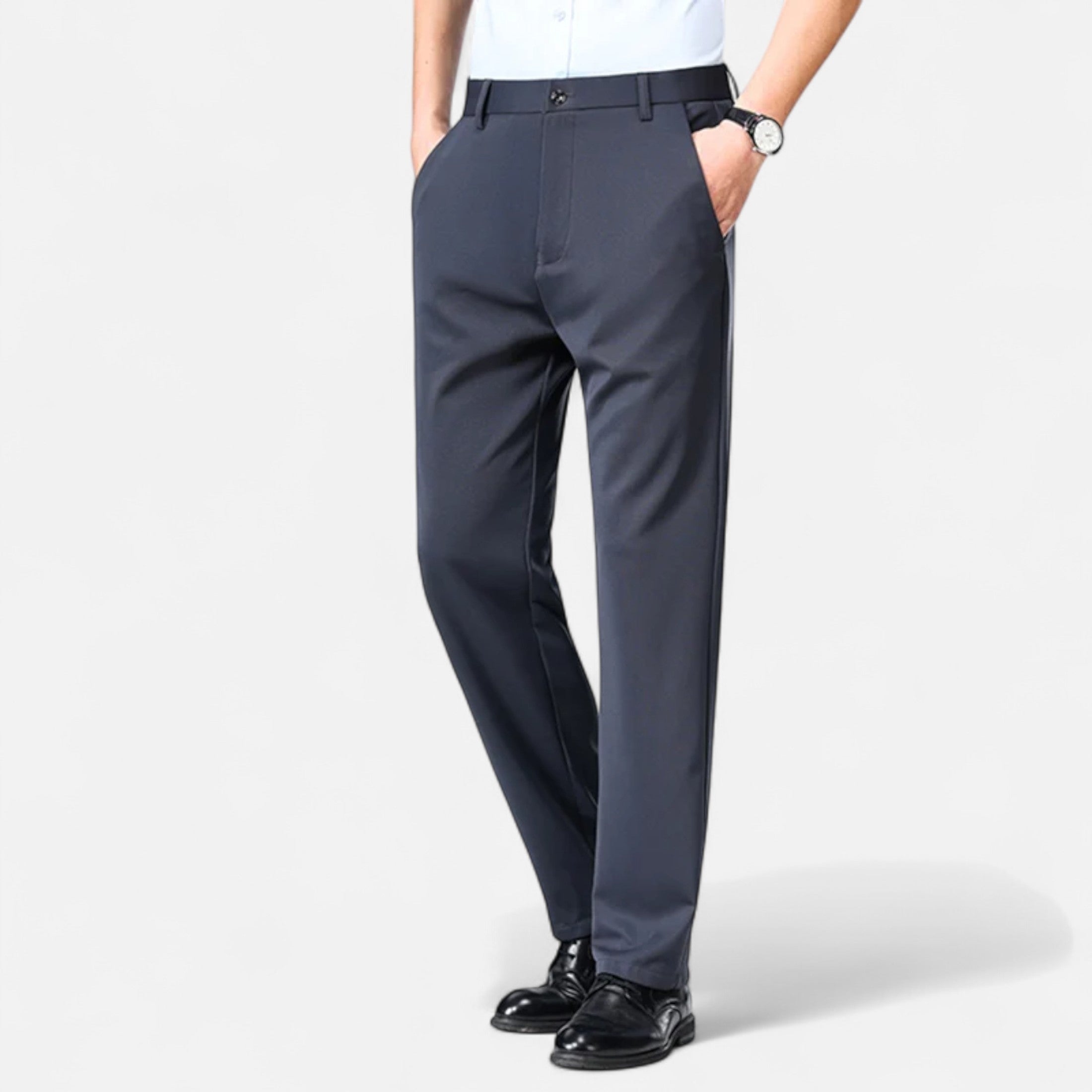 Loranziomode | Pantalon Homme Droit Business Élégance