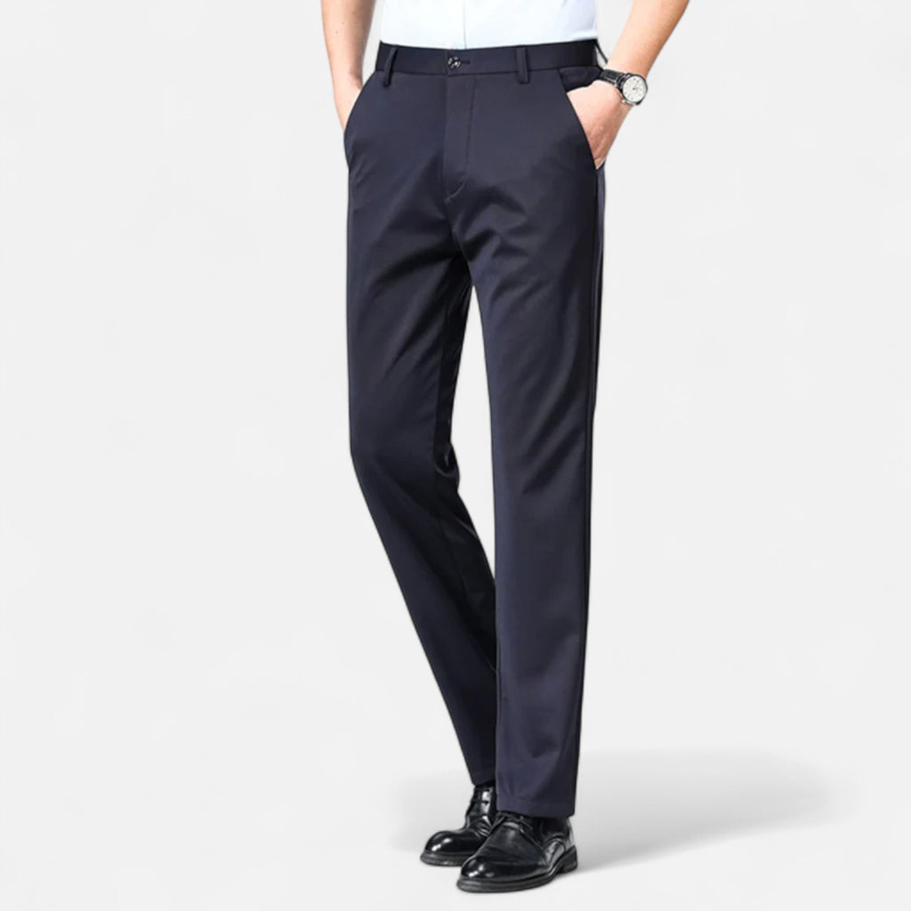 Loranziomode | Pantalon Homme Droit Business Élégance