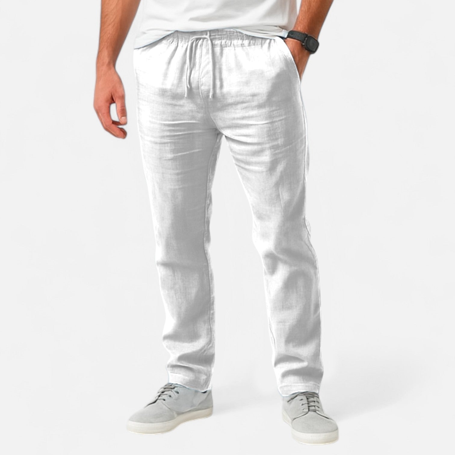 Loranziomode | Pantalon Homme Lin Coton Héritage