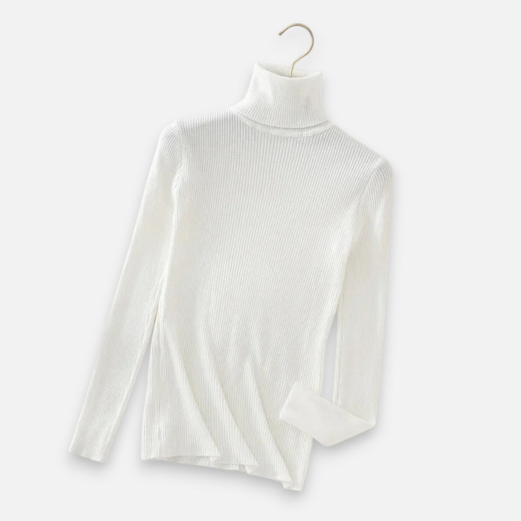 Loranziomode | Pull Femme Col Roulé Maille Fine
