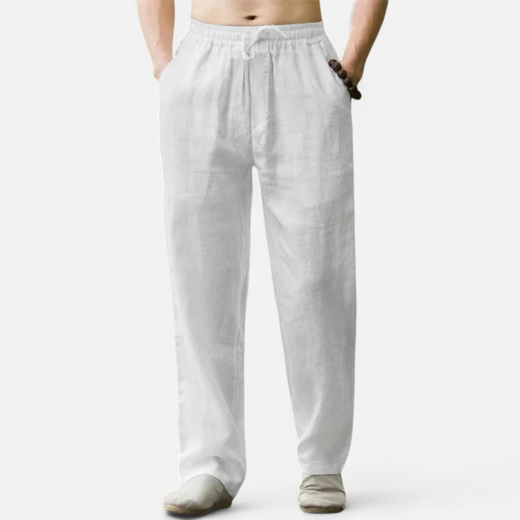 Loranziomode | Pantalon Homme Lin Coton Riviera